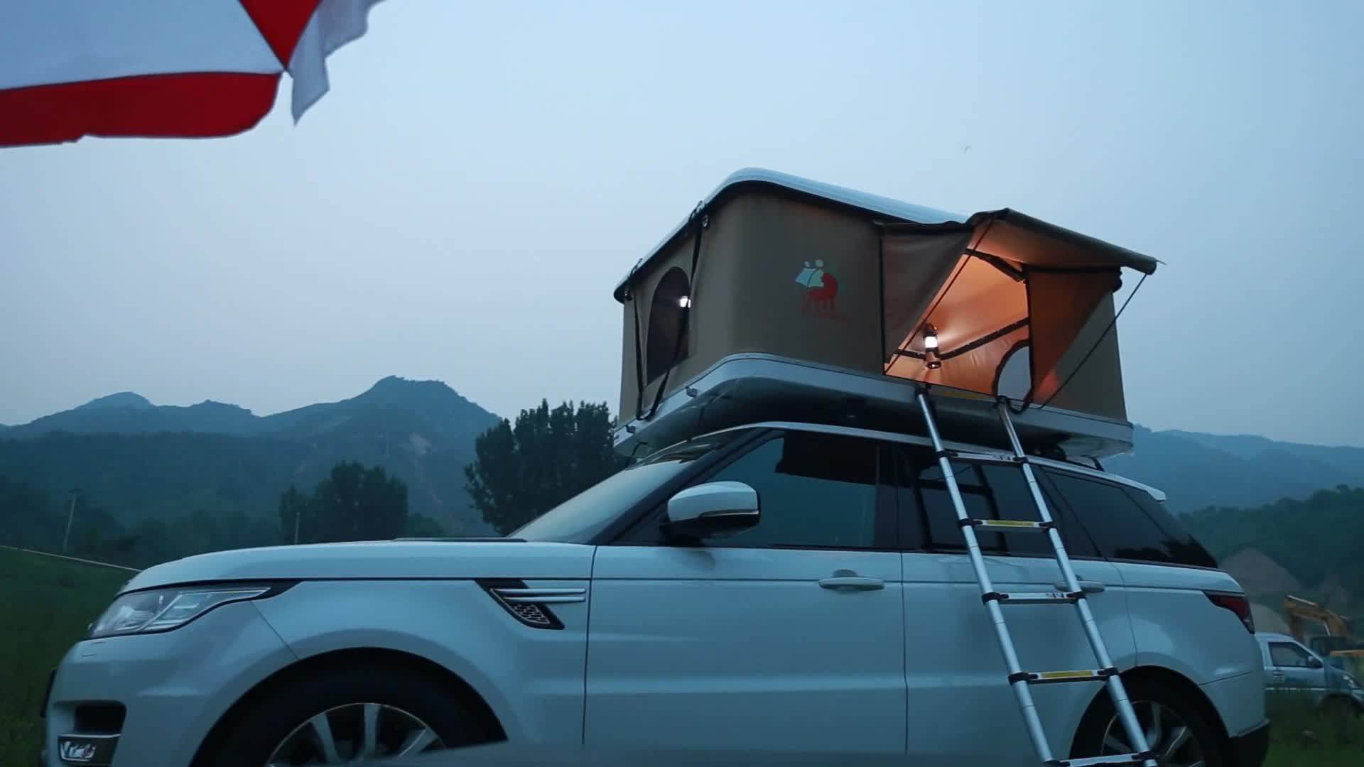 Maggiolina Fiberglass Camping Hard Shell 4x4 Suv Car Top Roof Tent With ...