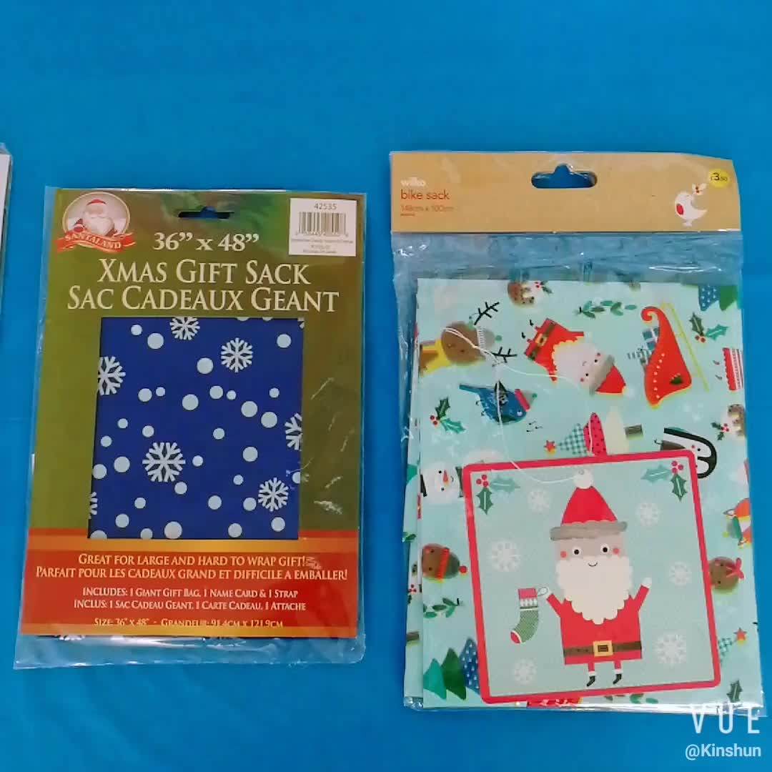 Large Christmas Tree Removal Storage Plastic Bag Giant Plastic Gift Bag