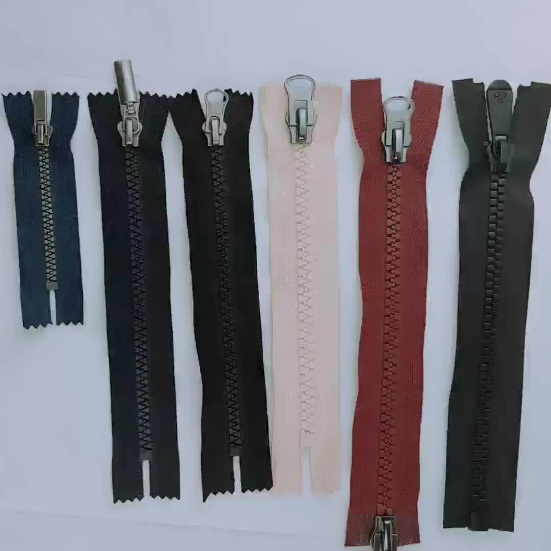 5 Strengthened Black Plastic Zipper Metal Slider Buy Strengthened