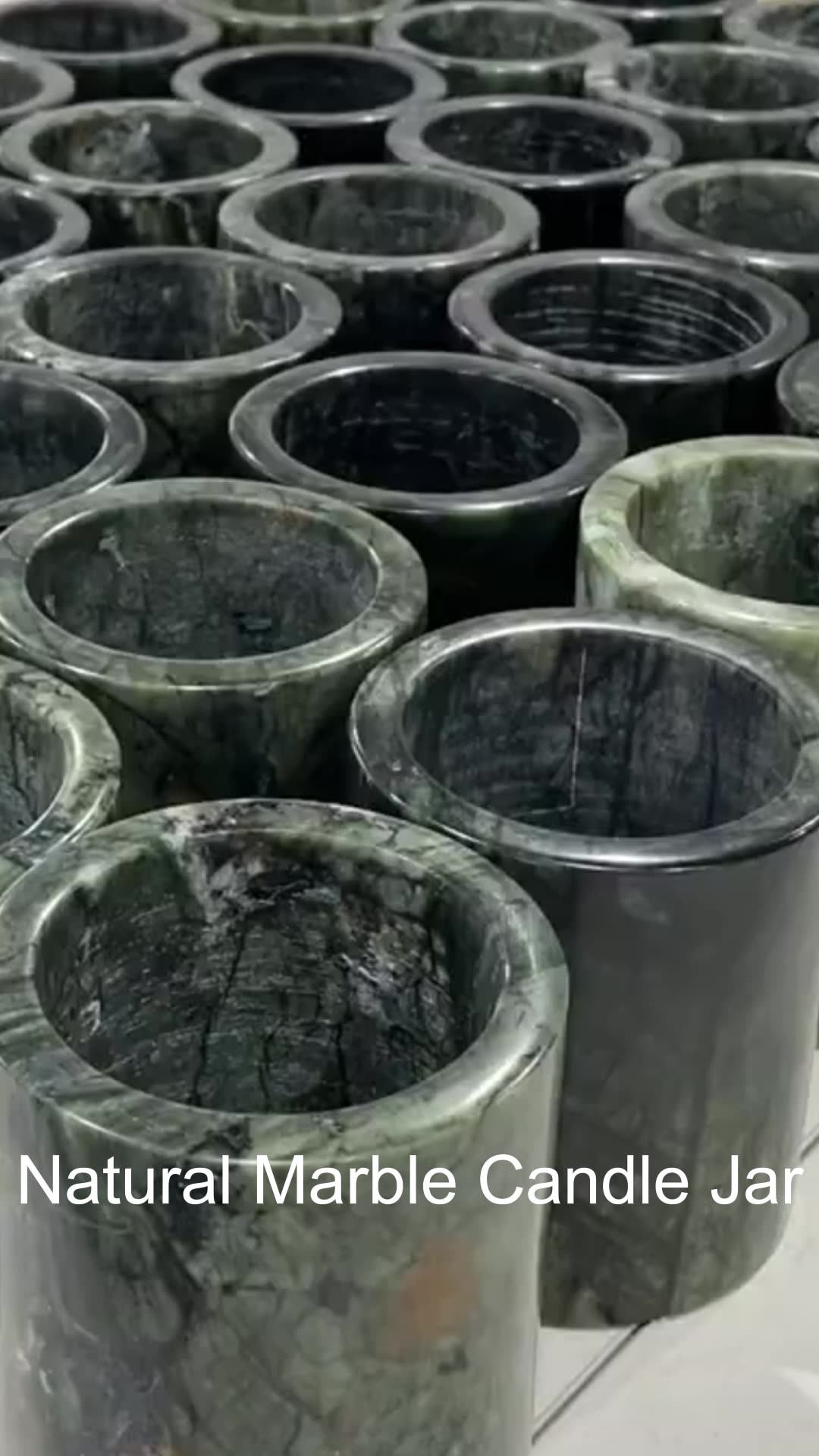 Wholesale Onyx Marble Candle Jar Holder Candle Vessels With Lid Home