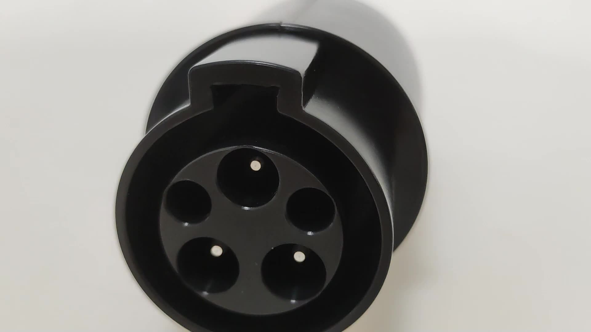 Auto Electronics Fast Charging 7 Hole Ev Charging Connector Black Type2