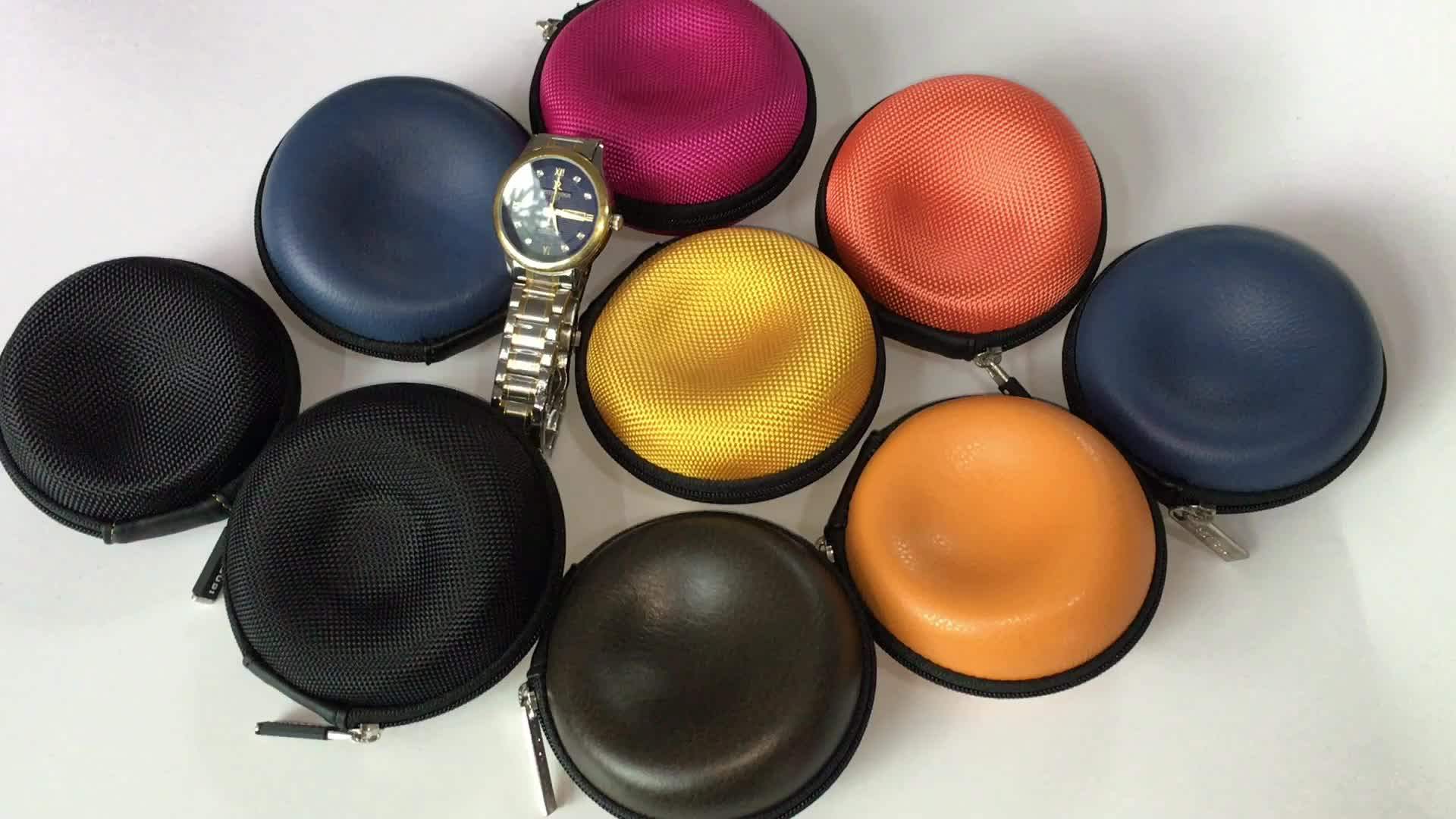 New Hardshell Eva Portable Zipper Watch Case Single Watch Travel Case