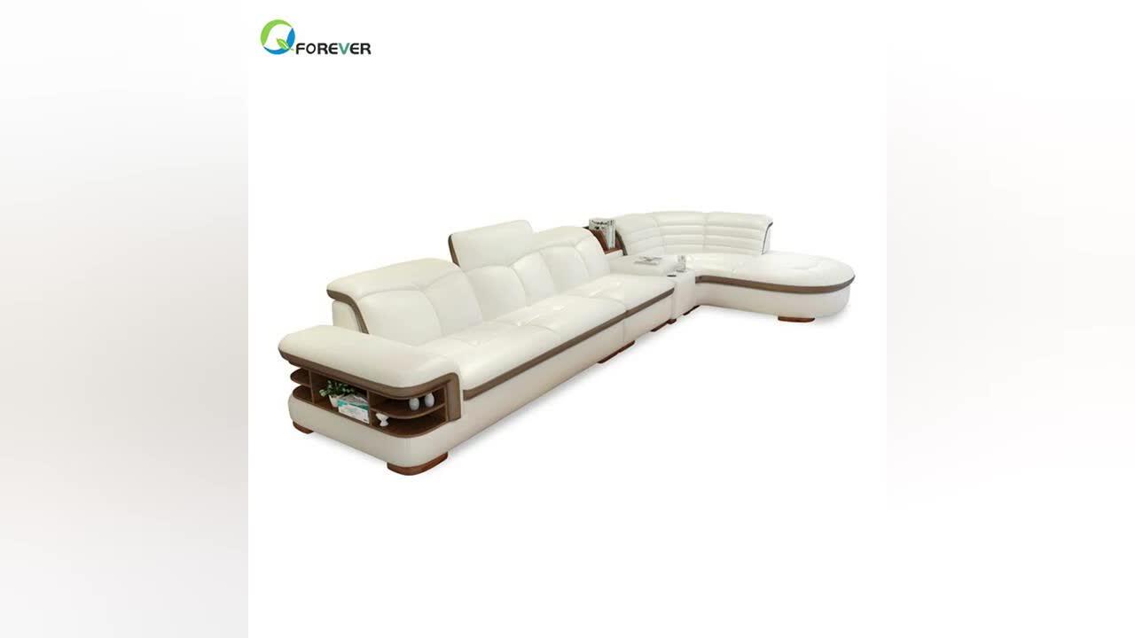 Morden White Corner Sofa 7 Seaters Leather Sofa Set Living Room Furniture Buy Modern Style