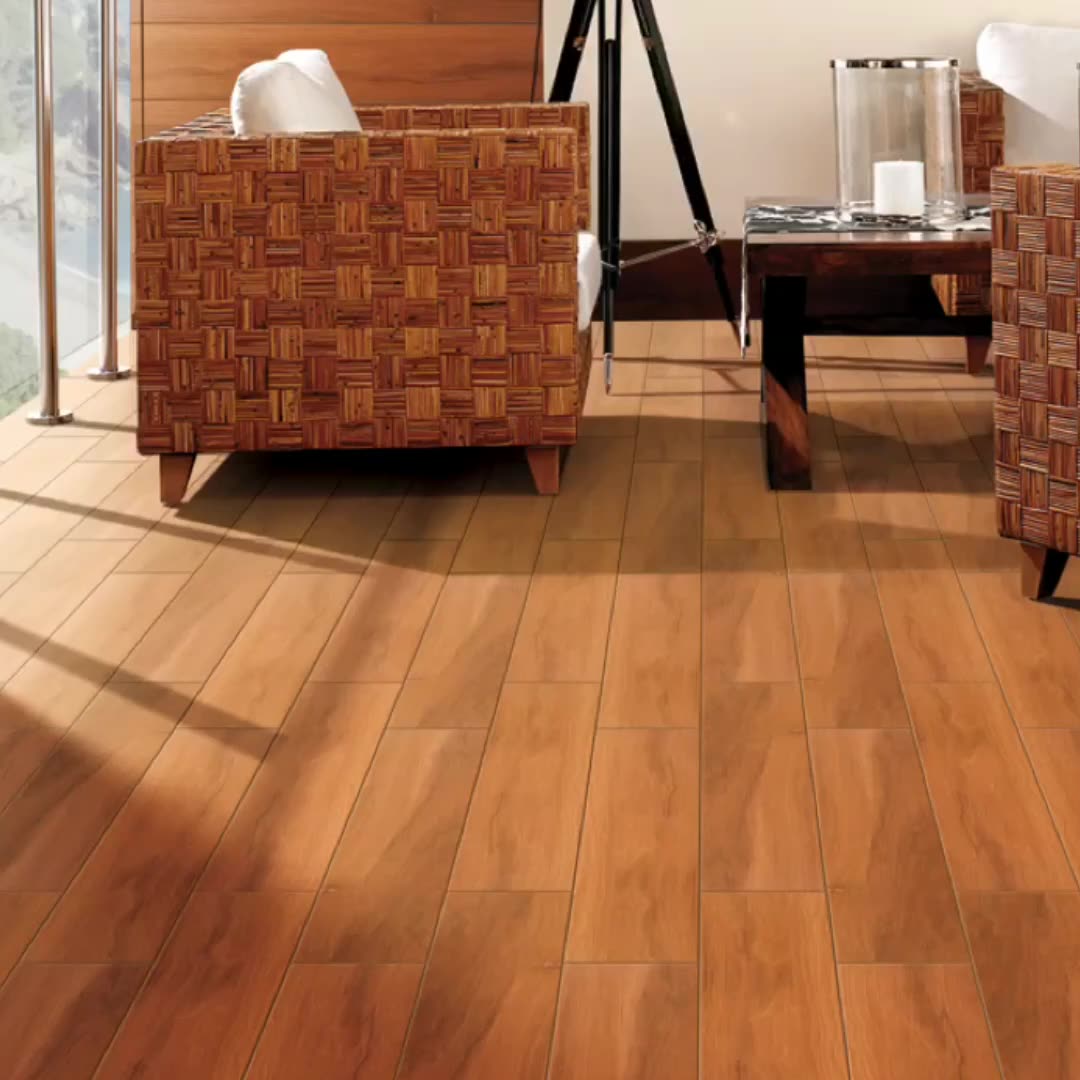 Chinese Ceramic Tile Porcelain Tile Wood Plank Look Ceramic Tile For