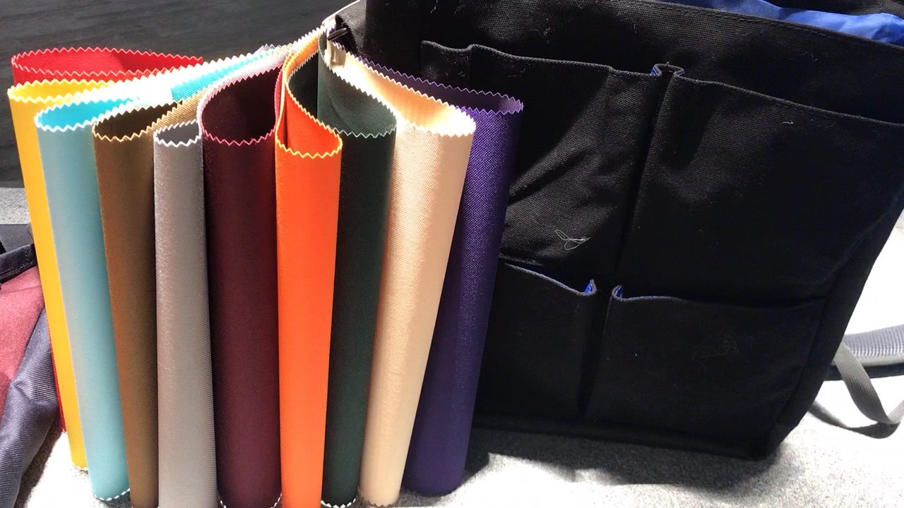 Luggage Making Materials 100 Polyester Pu Material For Bags Fabric