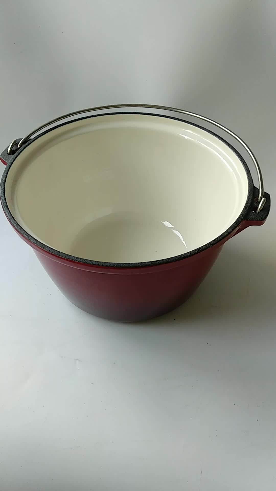 Enamel Cast Iron Camping Cookware Cauldrons 5l Pot Buy Cast Iron Pot