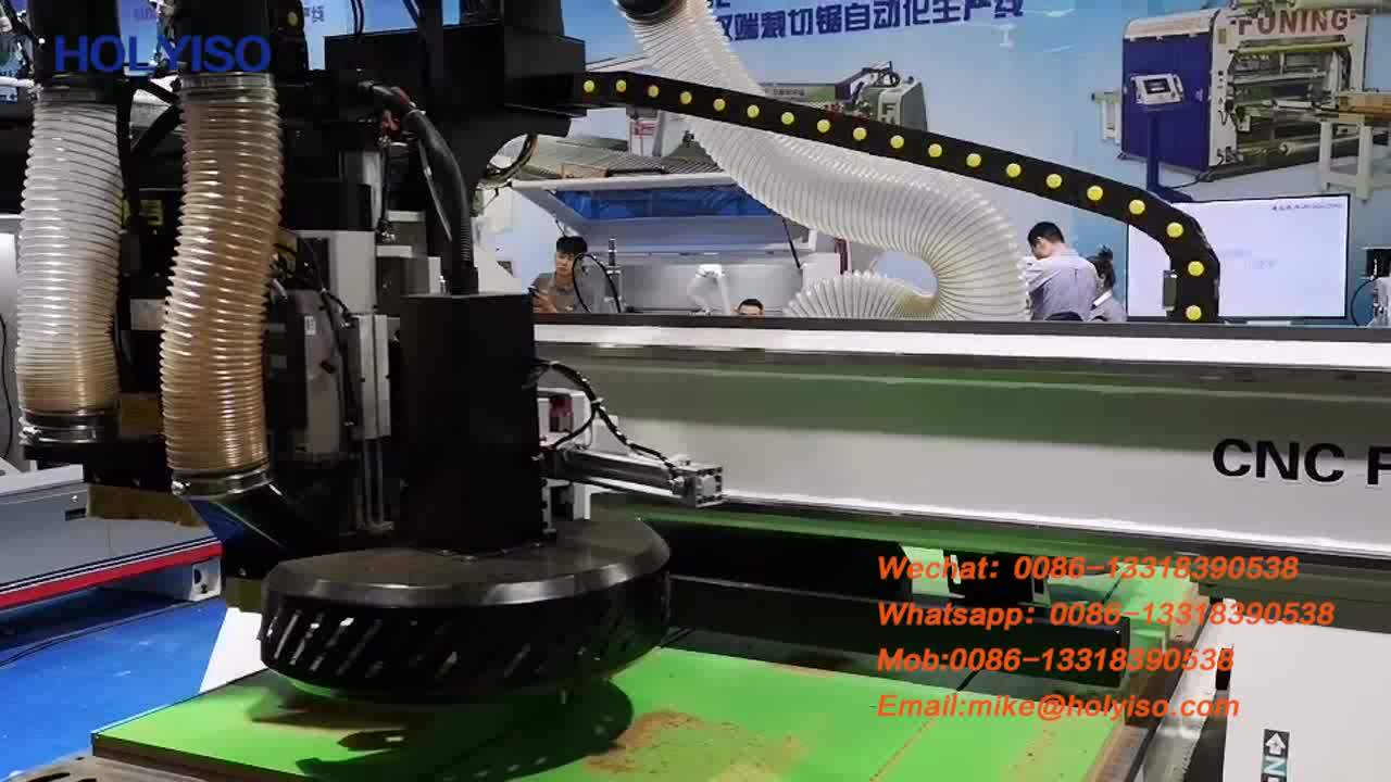 Kin2412alu apc Automatic Label Loading Atc Woodworking Cnc 