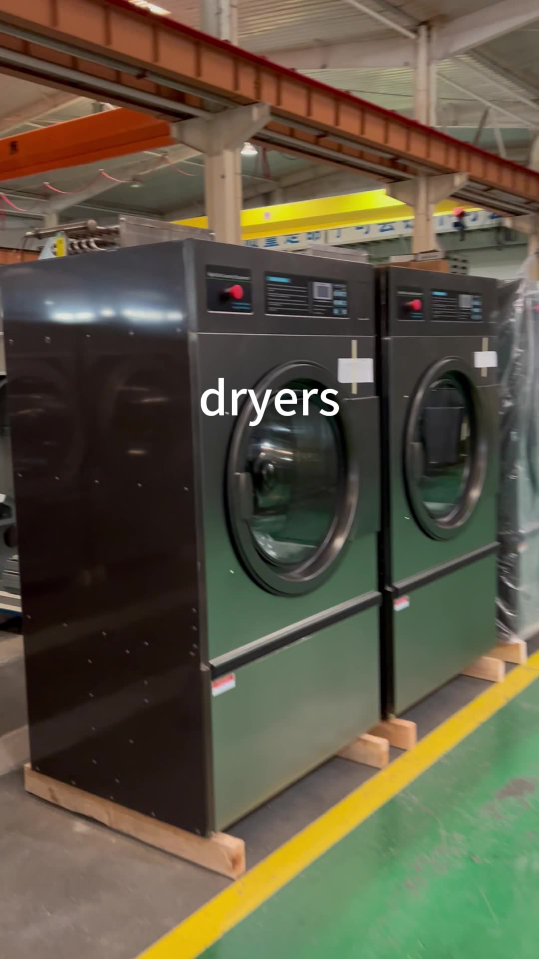 Standard Gas Heating Stainless Steel Drum Tumble Clothes Dryer 20kg Fast Speed Drying Machine