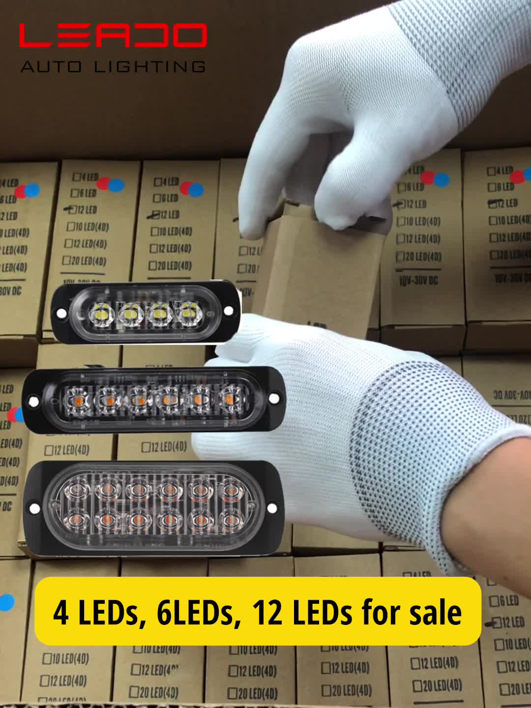 red blue light for car grill