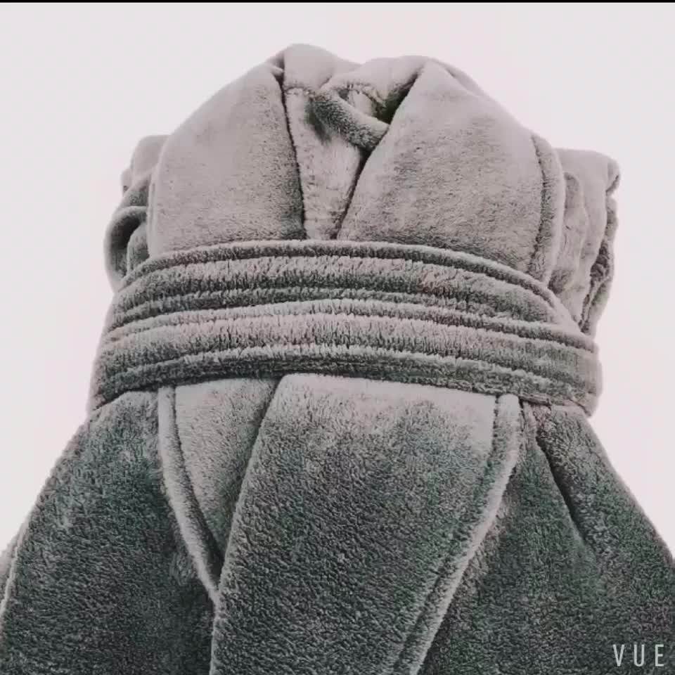 100 Polyester Super Soft Sexy Women Fleece Robes Wholesale Hotel