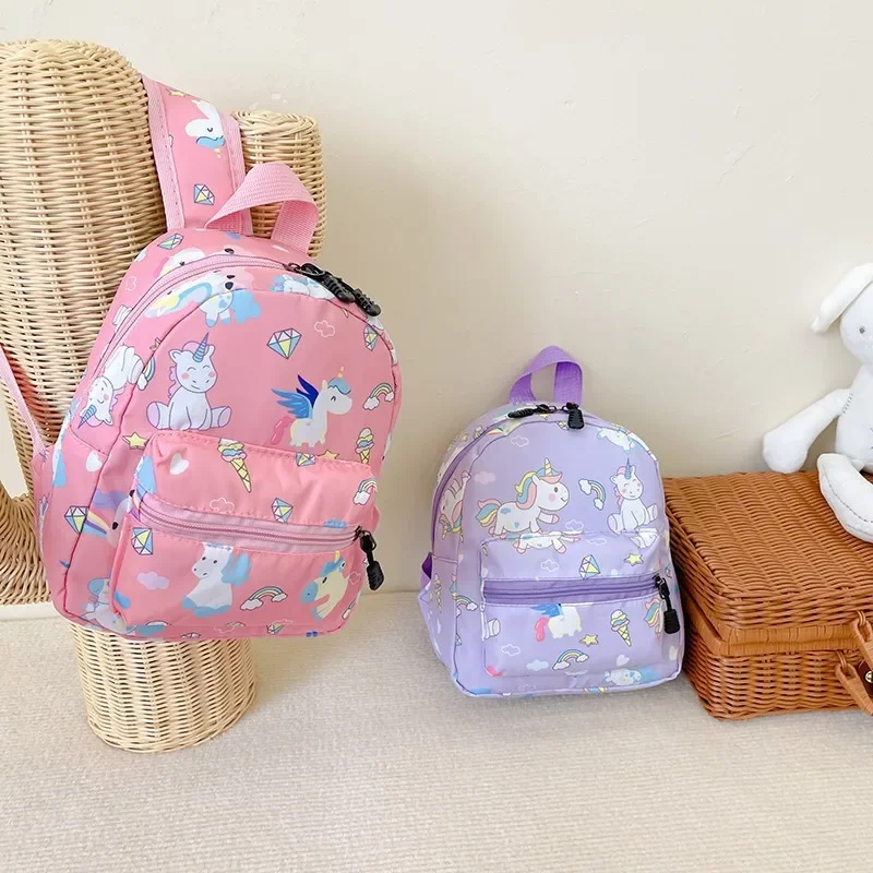 2022 summer new children's bag Oxford cloth cartoon dinosaur pattern backpack kindergarten baby schoolbag
