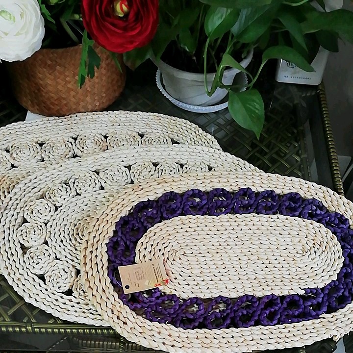 Biodegradable Rattan Cheap Oval Woven Straw Placemat/ Table Mat Buy