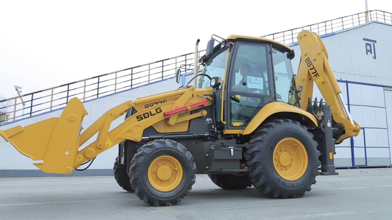 Sdlg B877f Chinese Trade Towable 2 Ton 4wd Backhoe Excavator Digger