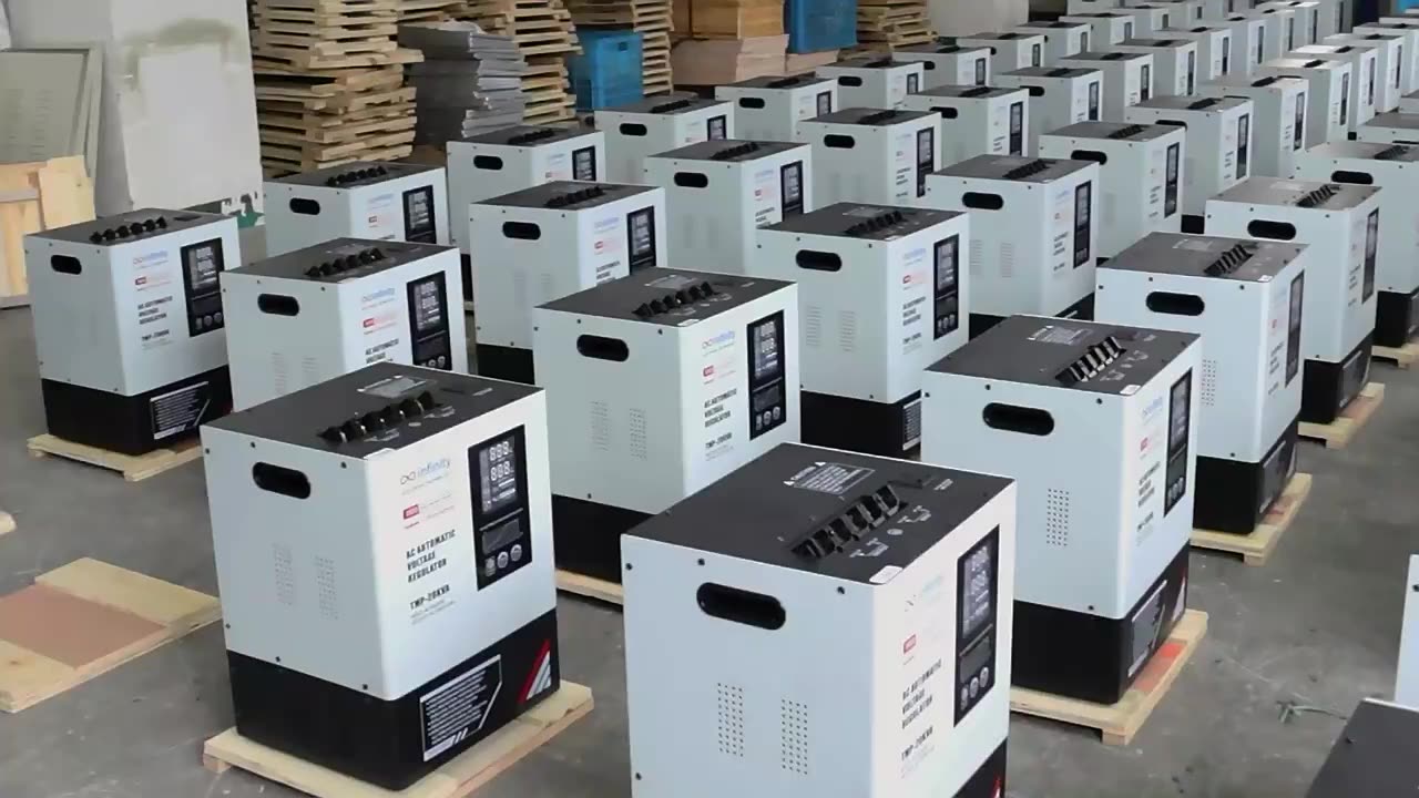 Triphase Sbw Servo Motor Type 380v Voltage Stabilizer 250kw To 50kw Automatic Voltage Regulator