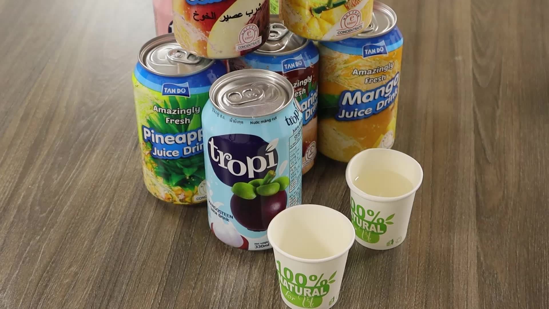 Vietnamese Juice Factory 330ml Fruit Juices 4 Languages Label Mango