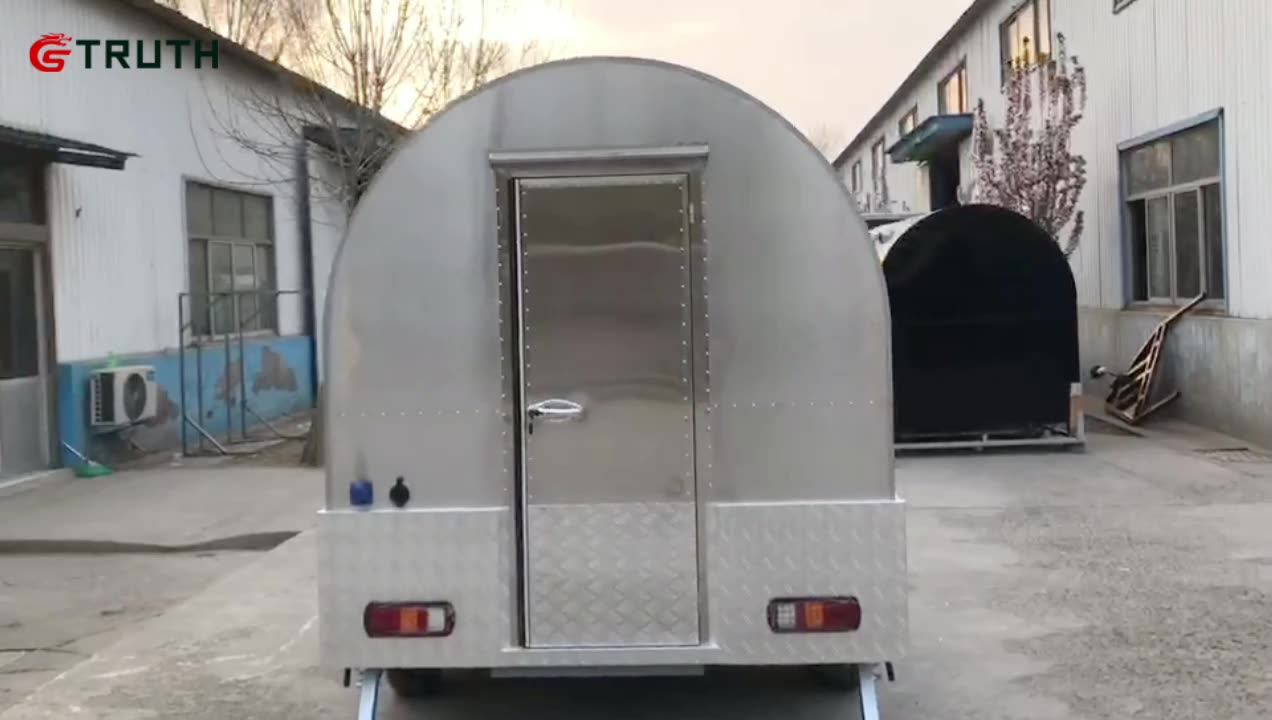 Stainless Steel Mobile Food Trailer The Snacks Food Trucks Hot Dog Food