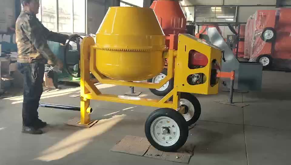 800l Diesel Engine Portable Concrete Mixer / Gasoline Engine Cement