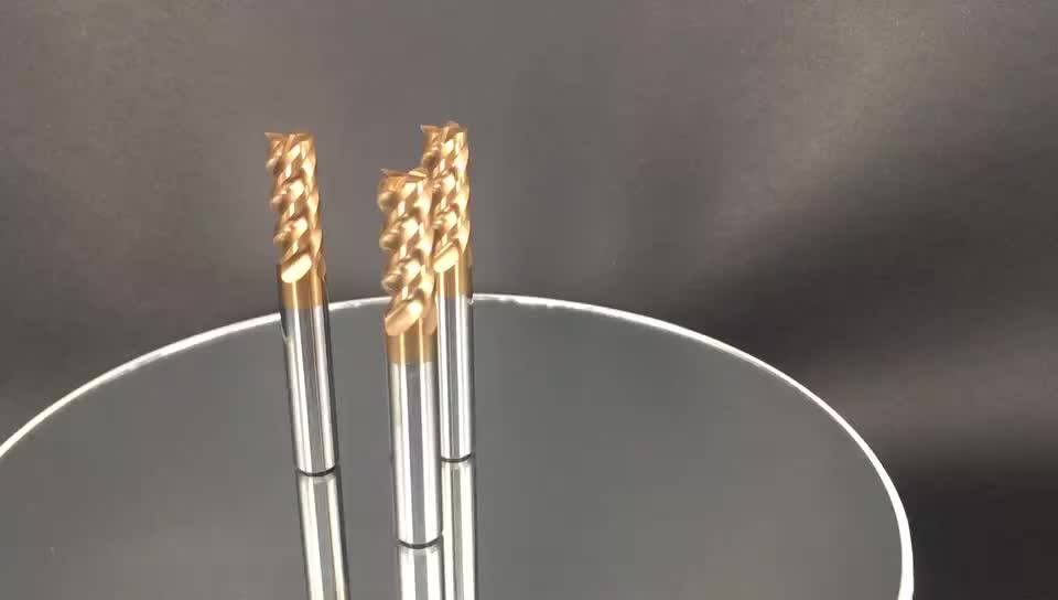 55hrc Hot Sale 4flute Helix Variable Sharp End Mill Solid Carbide