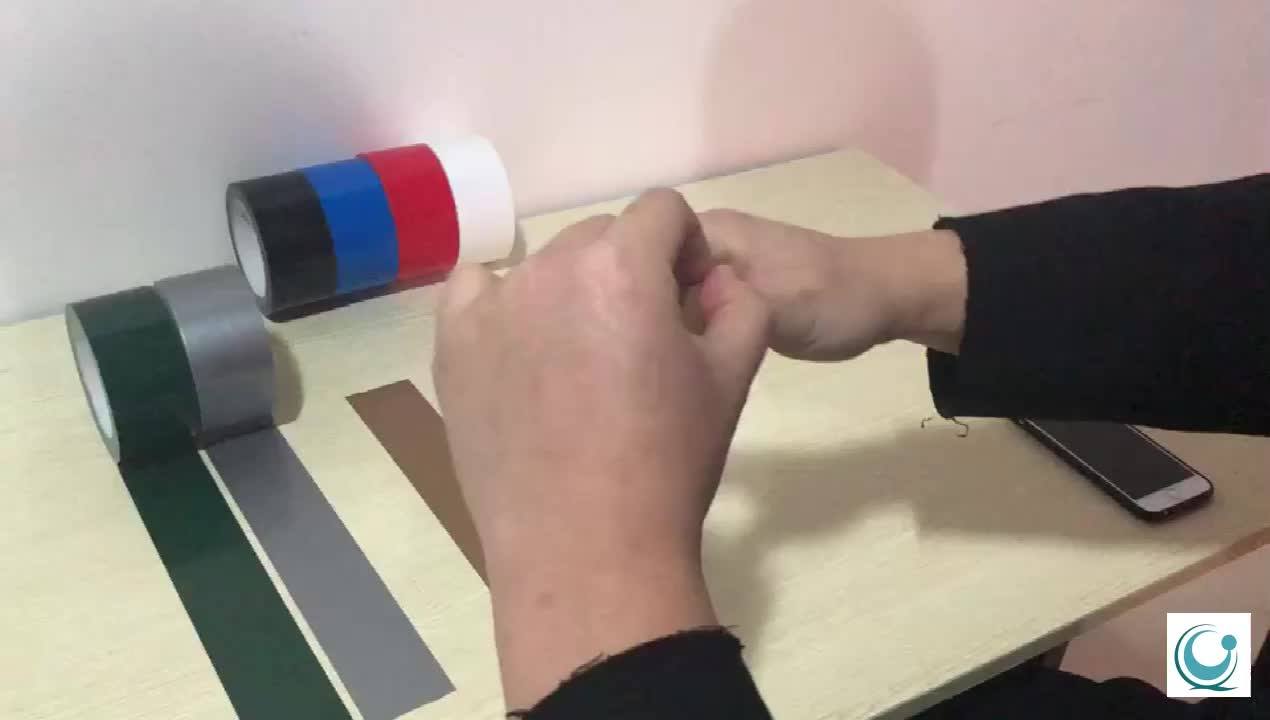 China Custom Gaffer Black Heat Resistance Cloth Duct Tape Jumbo Roll