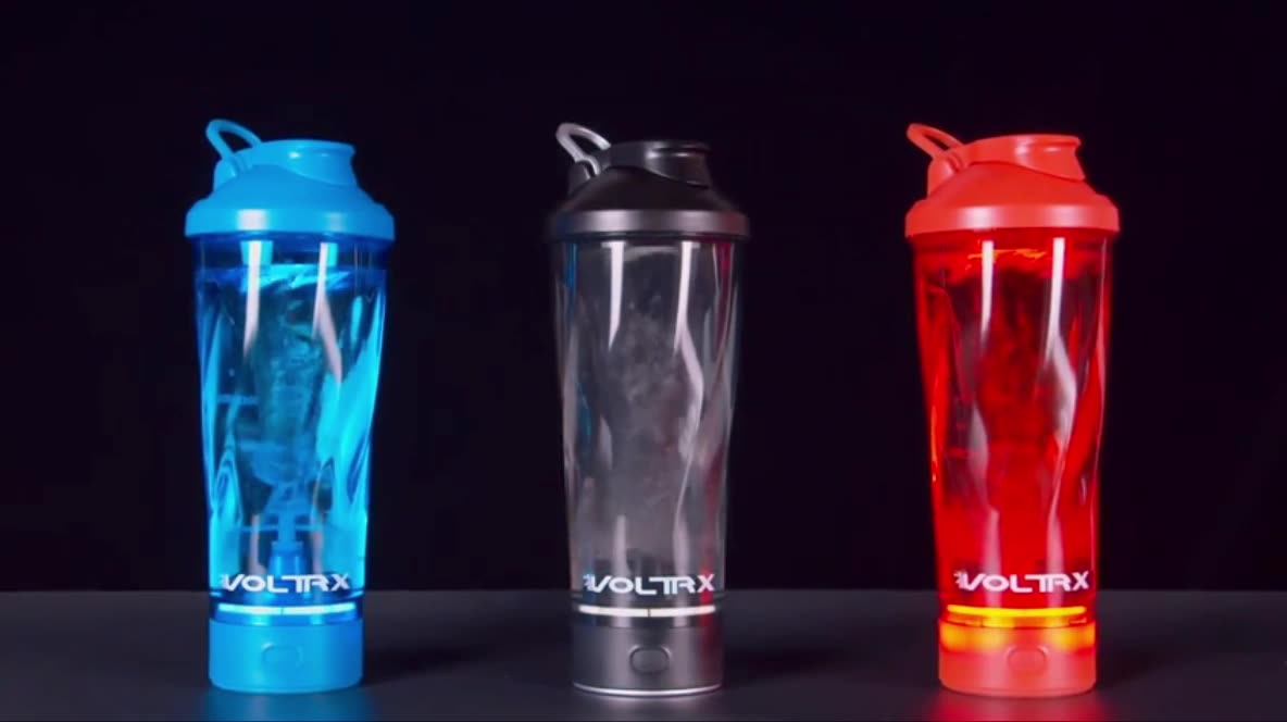Voltrx 700ml 24oz Protein Electric Shaker Bottle Gym Blender Shaker