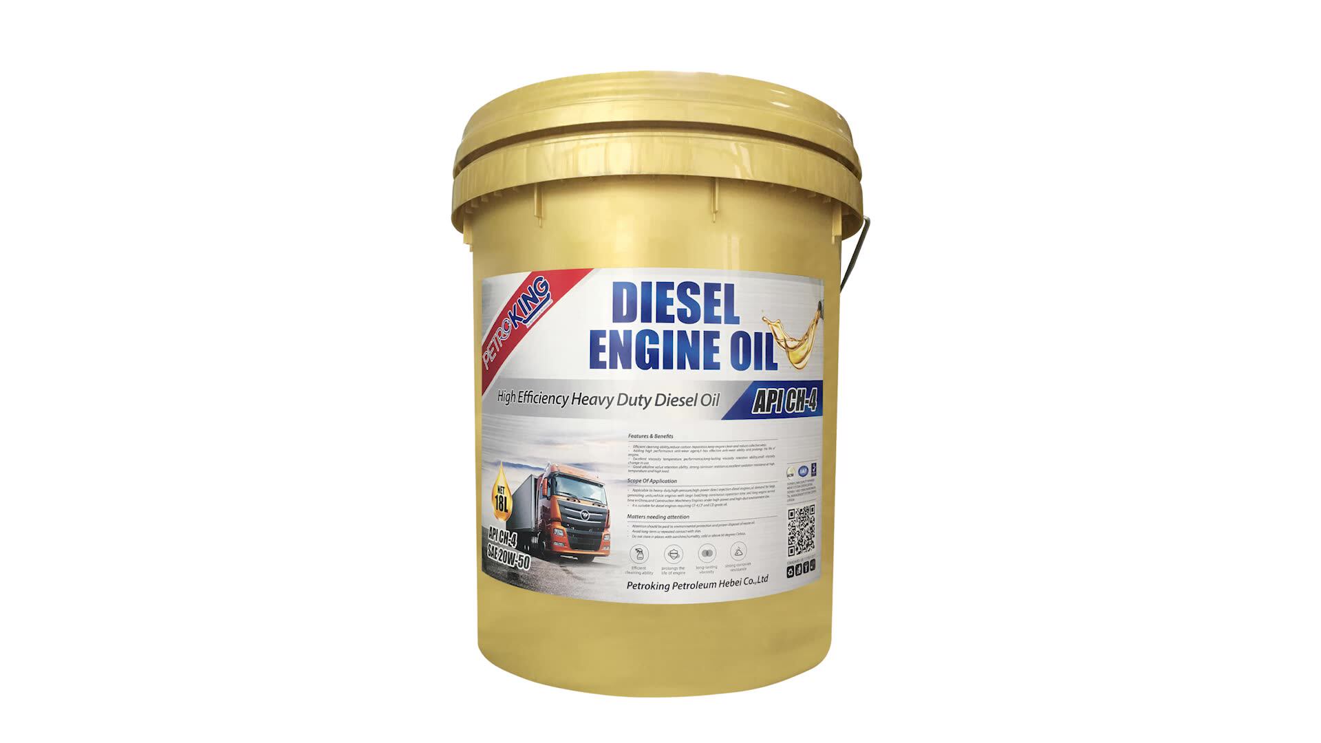 Excavator Diesel Lubricant Oil High Performance Engine Oil Api Ch4 15w