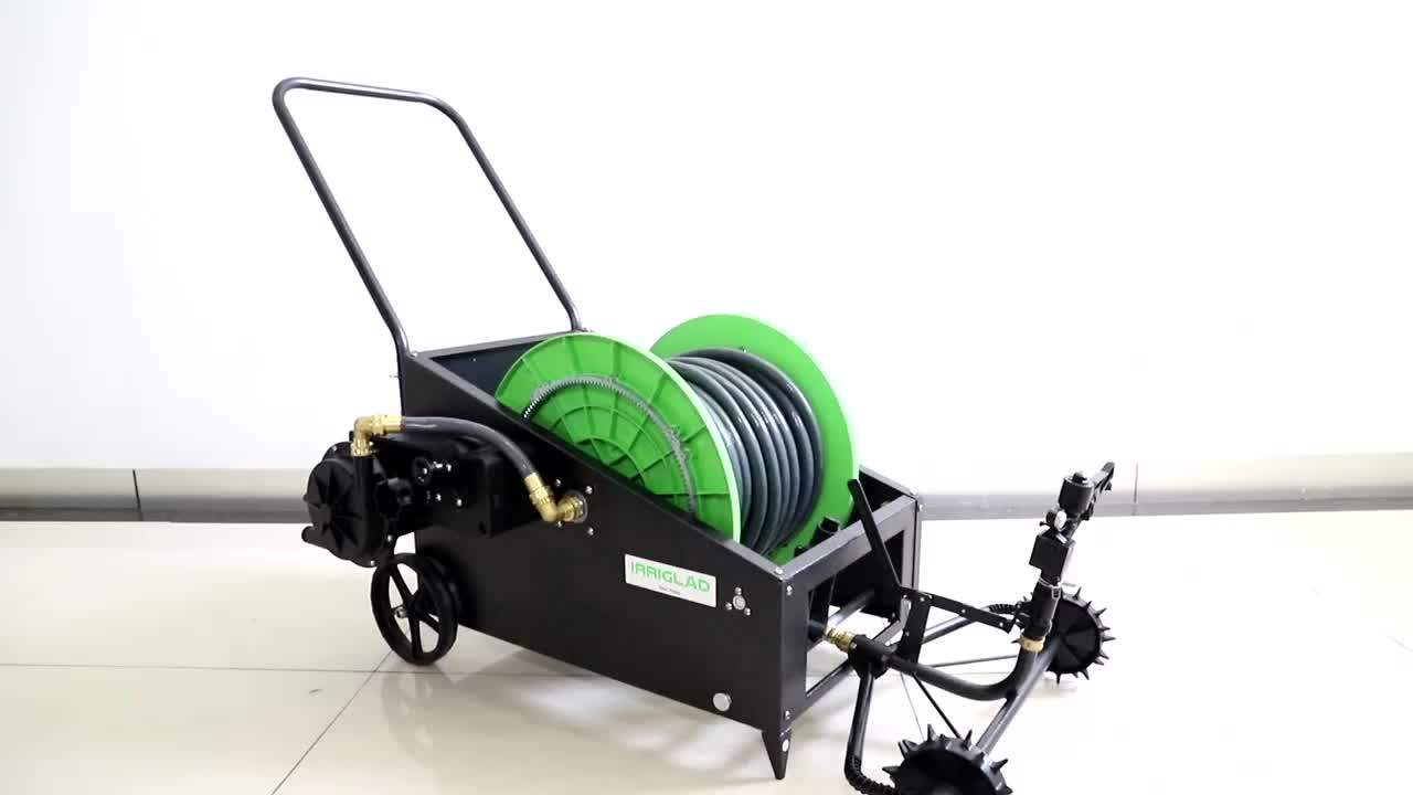 Irriglad Mechanical Fully Automatic Irrigation Garden Hose Reel Cart