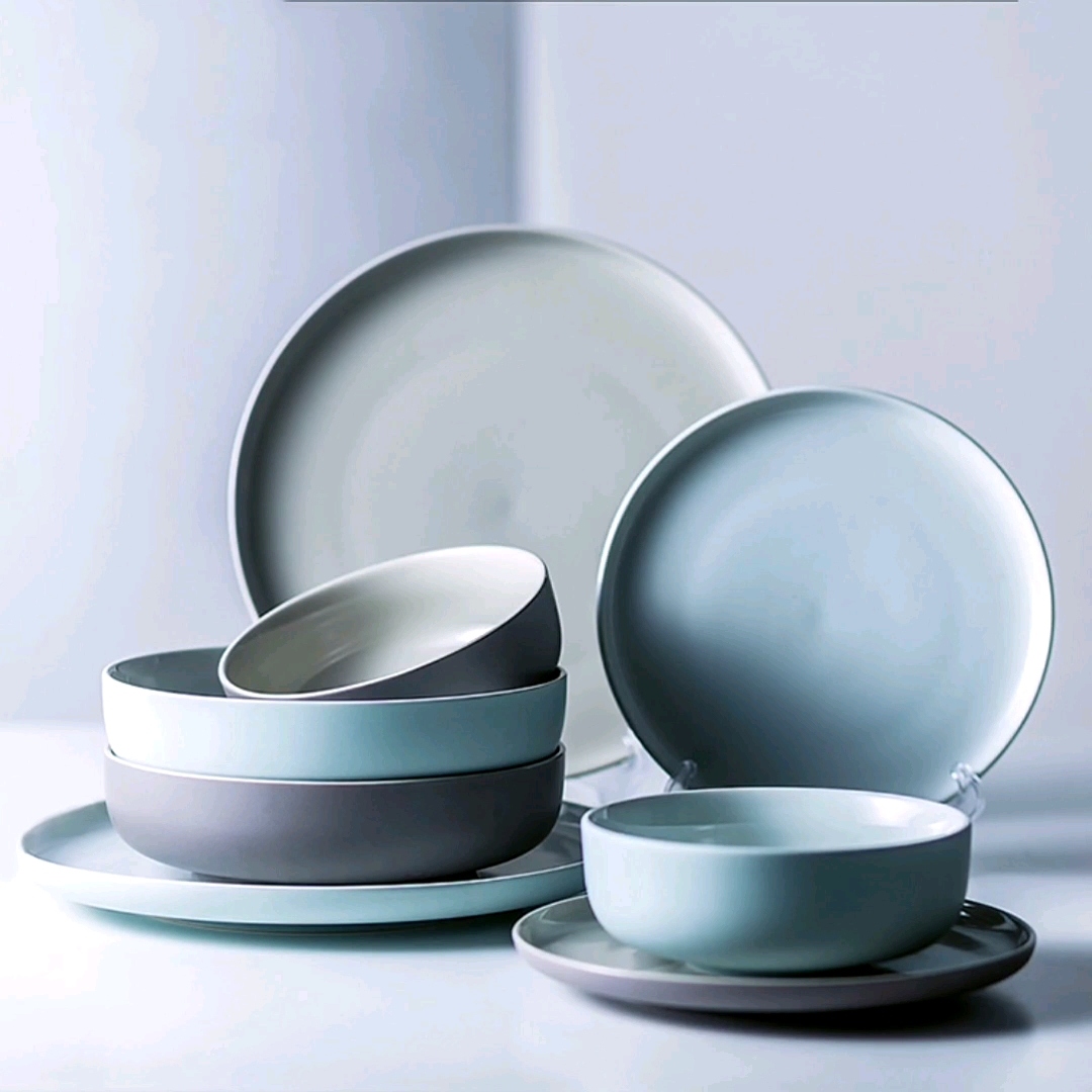 New Design Cheap Reactive Glazed Ceramic Dinnerware Sets For