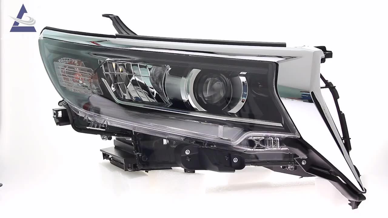 Headlights For Toyota Prado 2018-2020 LC150 DRL Head Lamp LED Bi 