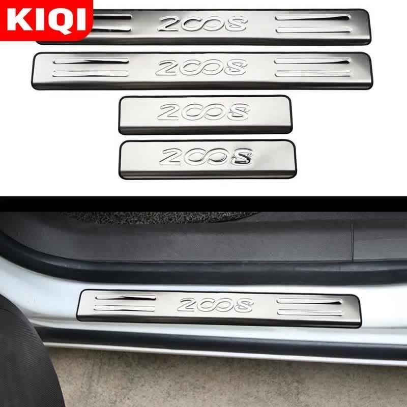 4 шт./компл. Накладка на порог автомобильной двери ступеньку для Peugeot 2008 2014-2019