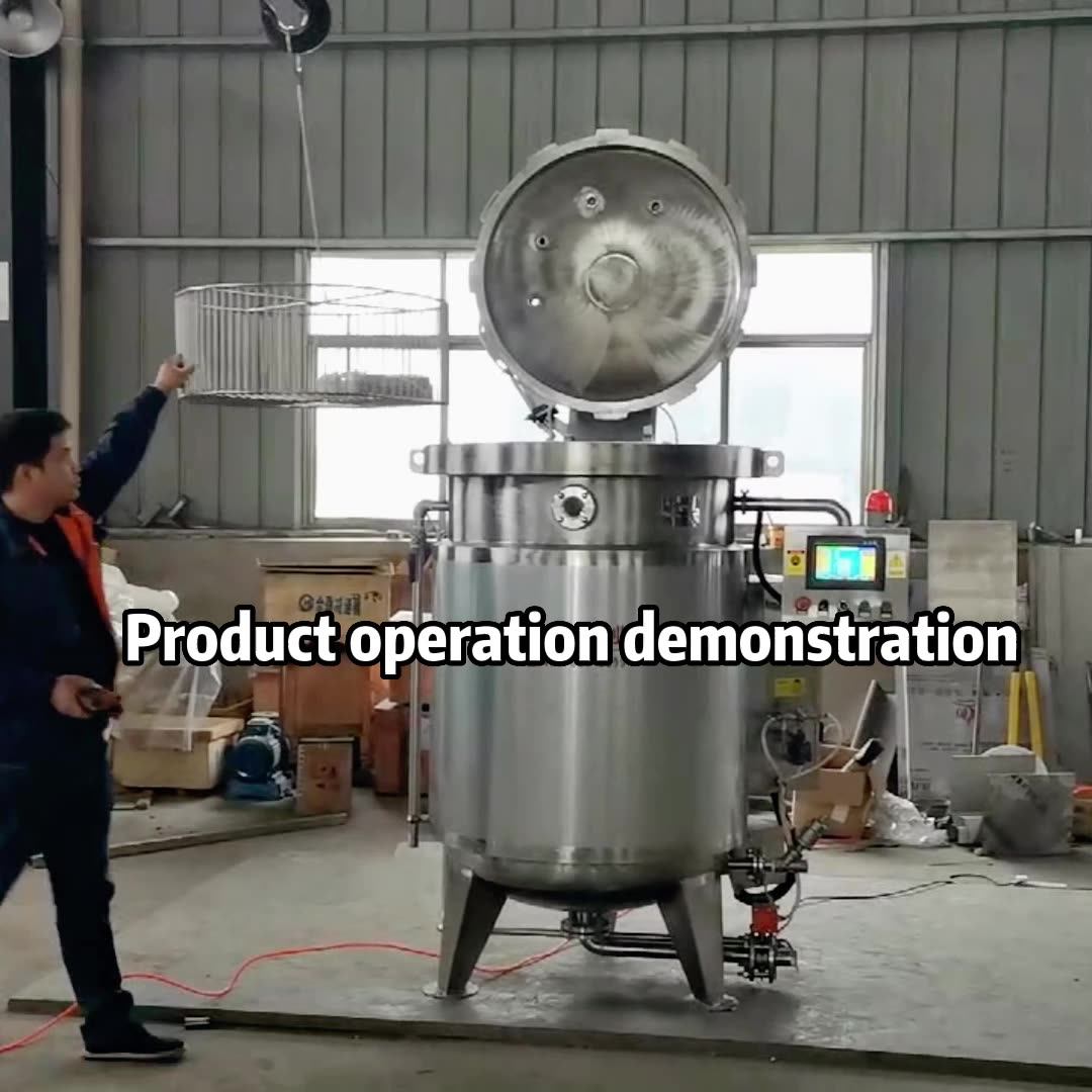 Customized Chickpeas Hummus Making Pressure Cooker Machine Industrial