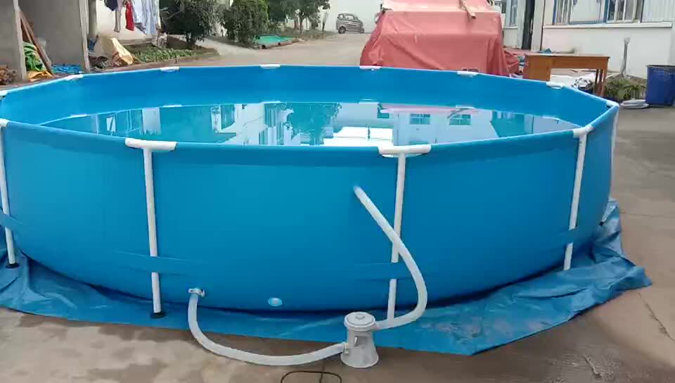 3000l Portable Metal Frame Swimming Pool Round Steel Frame Pool For