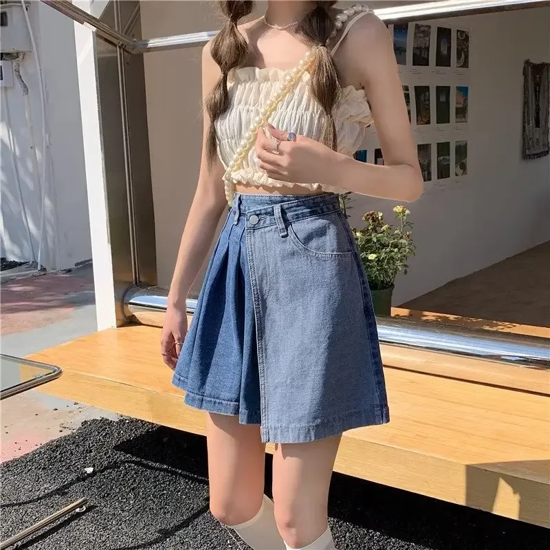 Summer design denim skirt