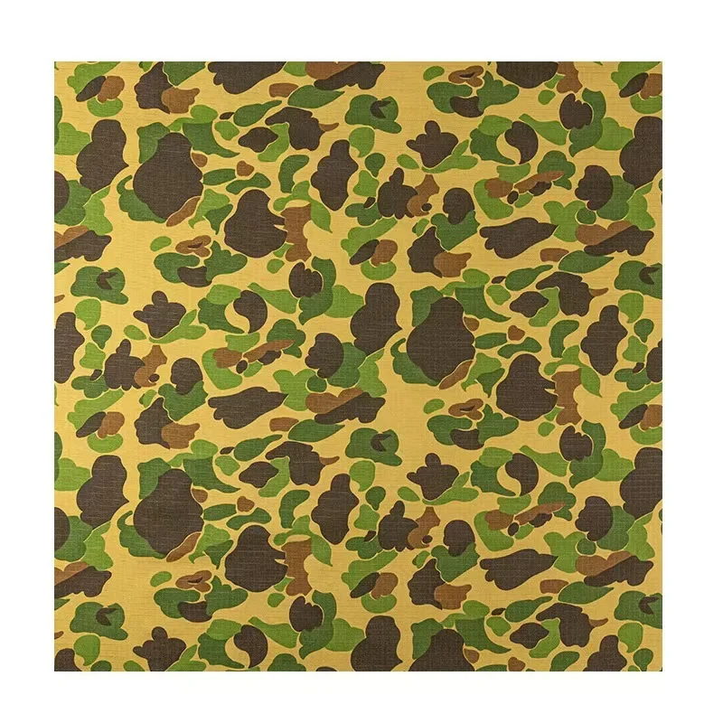 Supply outside JUN camouflage Burkina Faso duck hunting polyester cotton blended camouflage waterproof tear-proof fabric wholesale