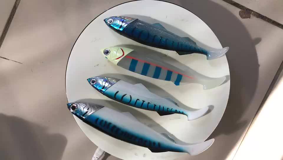 26cm/33cm Ocean Boat Sea Fishing Large Simulate Artificial Baits Rubber