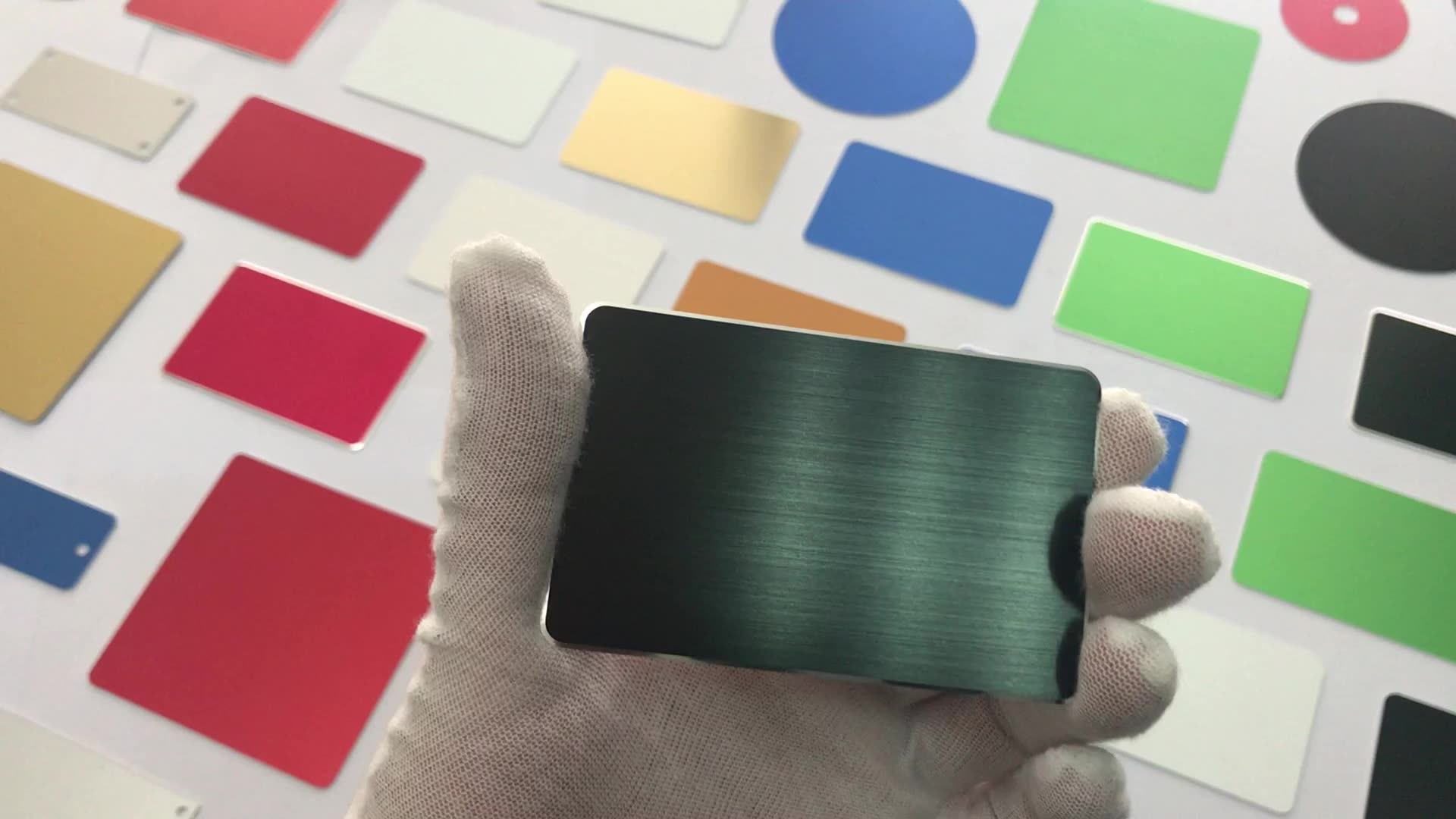 Free Sample Provided Wholesale Black Anodized Aluminum Metal Cards ...