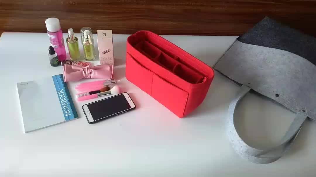 Felt Purse Insert Handbag Organizer Bag In Bag Organizer With Handles