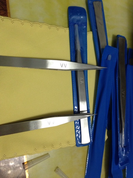 Swiss AA clamp tweezers double A clamp stainless steel tweezers gold and silver jewellery processing tool jewellery equipment