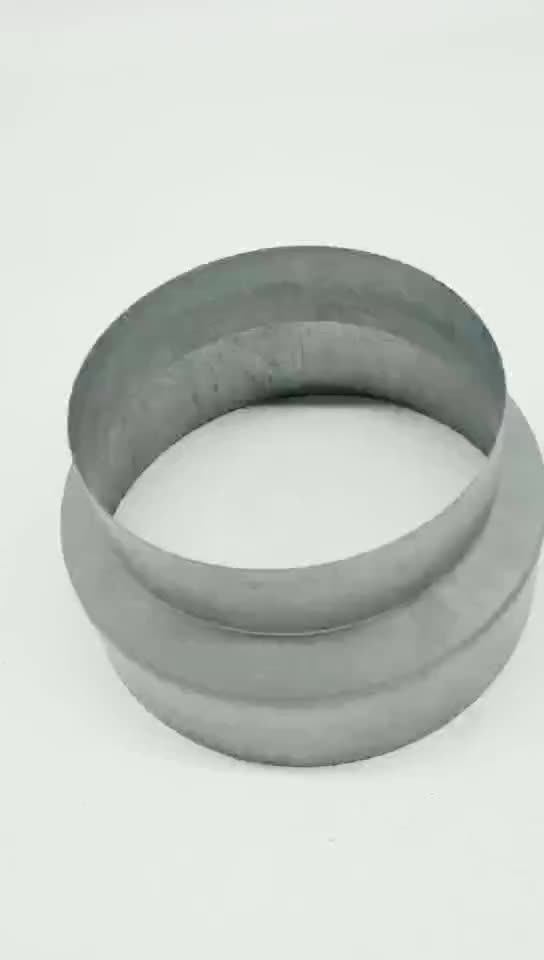 Spiral Duct Reducer Round Galvanised Duct Connector For Hvac And Air