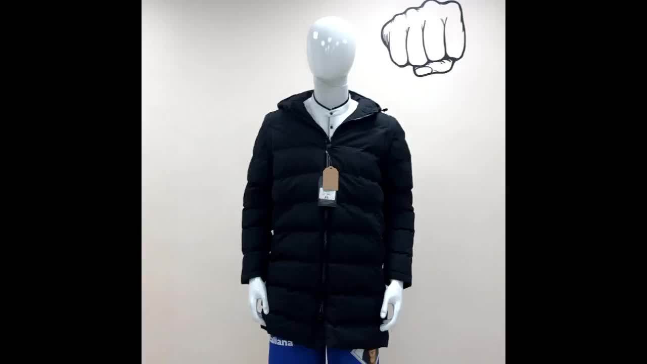 Detachable Sleeve Medium Long Style Polyester Thicker Cottonpadded Winter Jacket Oversized