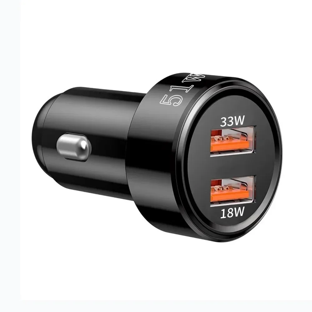 51W new car charger dual usb super fast sufficient W speed fast charging car universal cigarette lighter plug