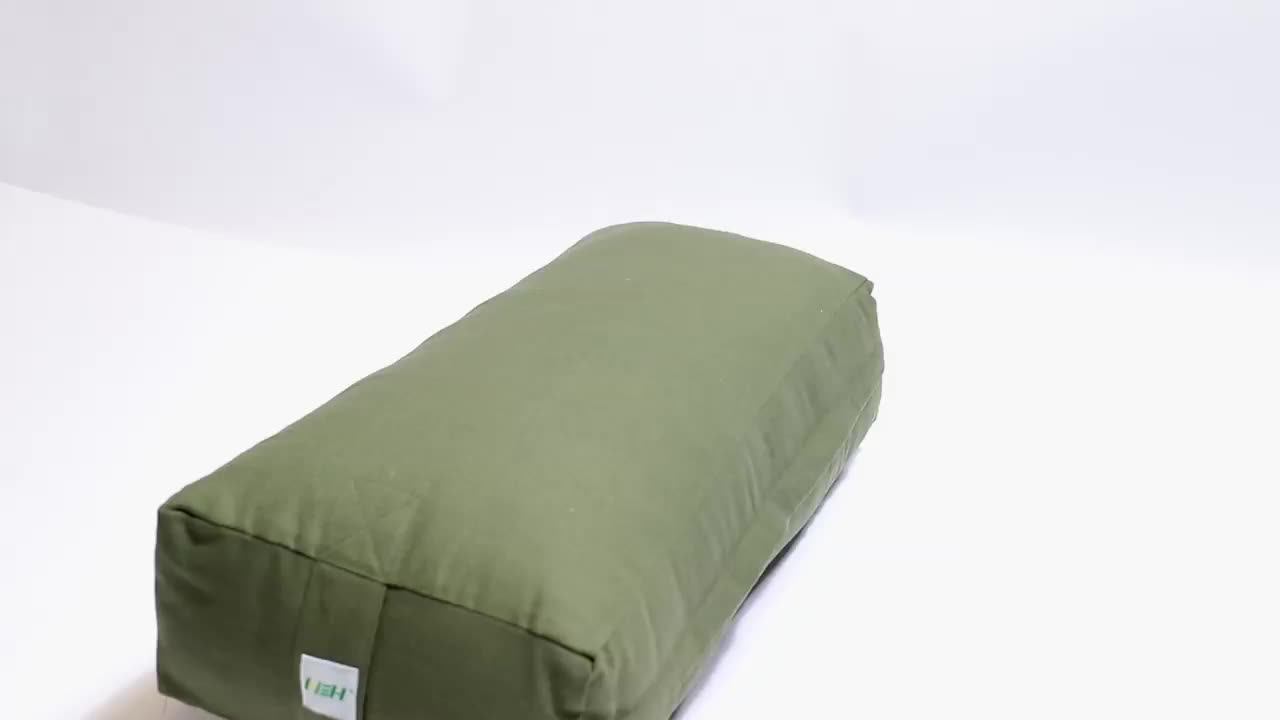 Yoga Bolster Covers Cotton Filling Fitness Yoga Bolster Pillow