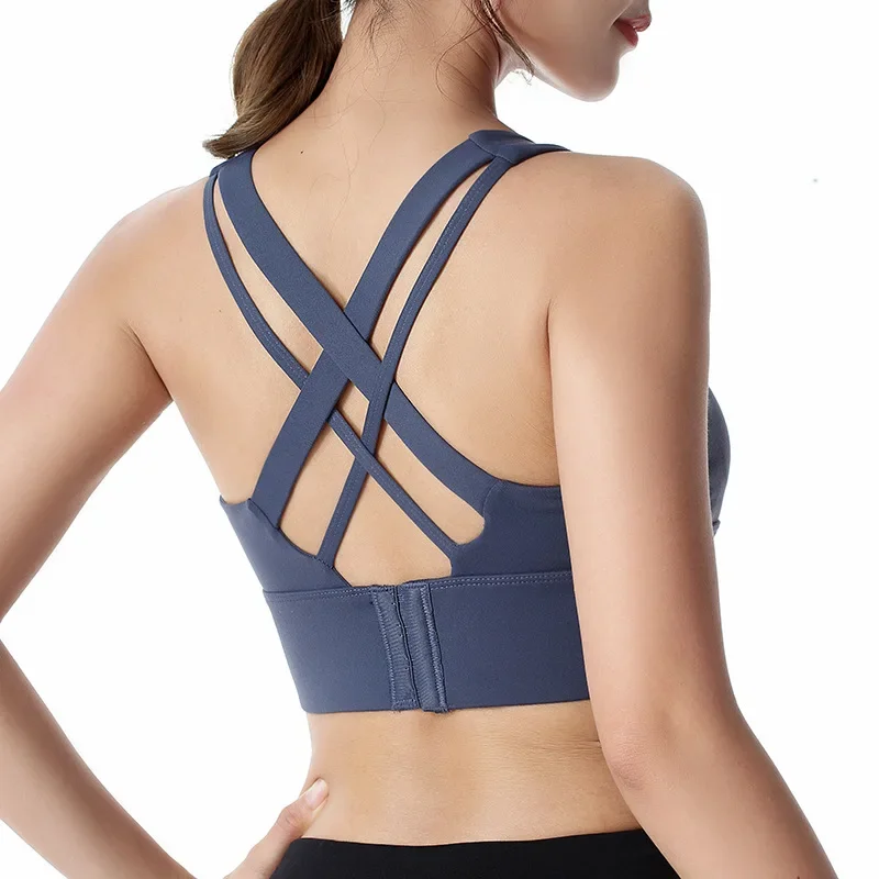 Sports fashionable sexy wireless bra, breathable vest, underwear, beautiful back, for running, European style