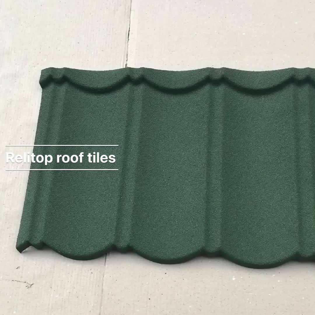 High Quality Relitop Classic Type Zinc Aluminum Roofs Tiles With Stone