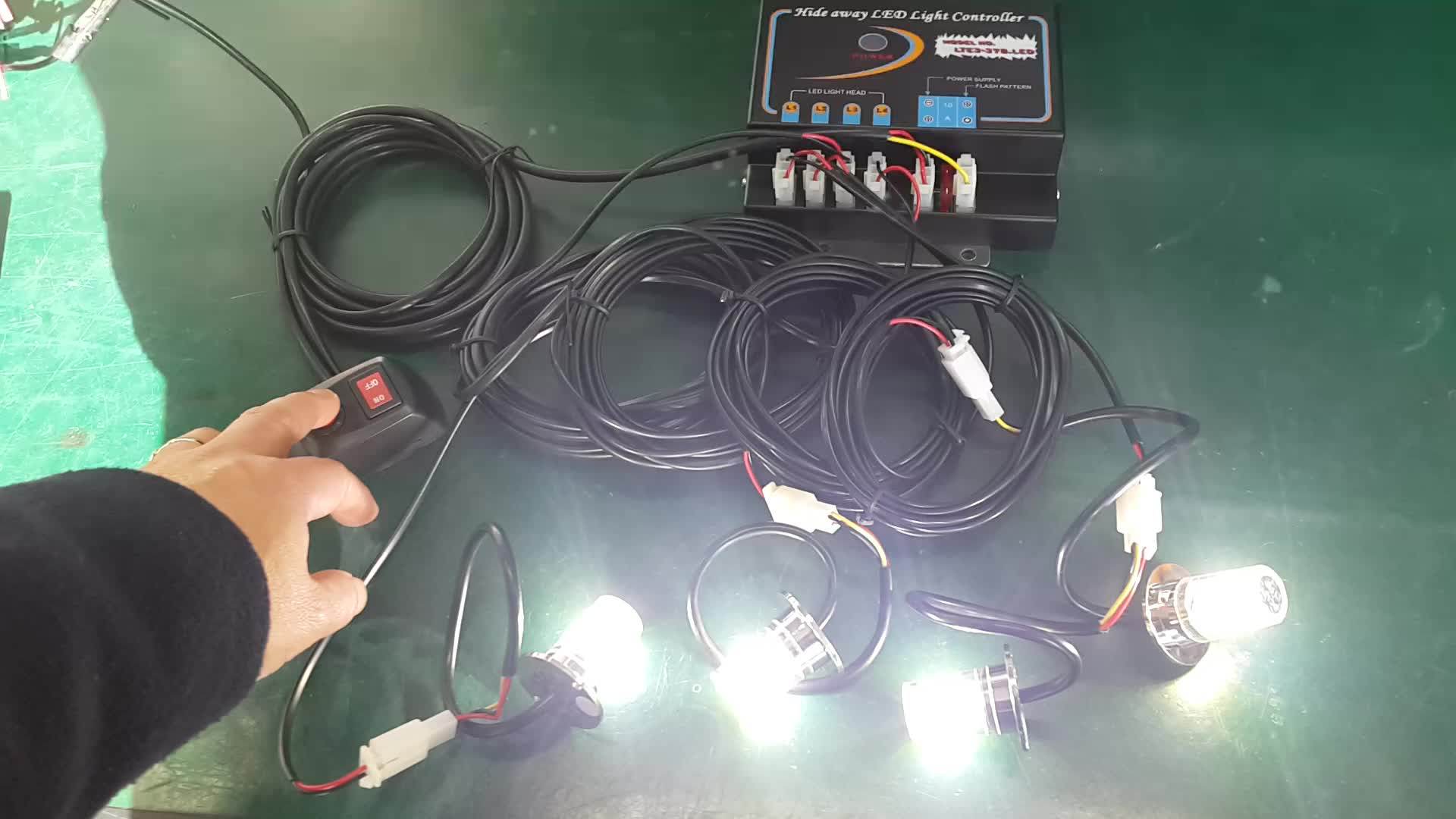 80watt Waterproof Mini Led Alarm Strobe Lights Hideaway Warning Strobe Light Buy Fast Shipping