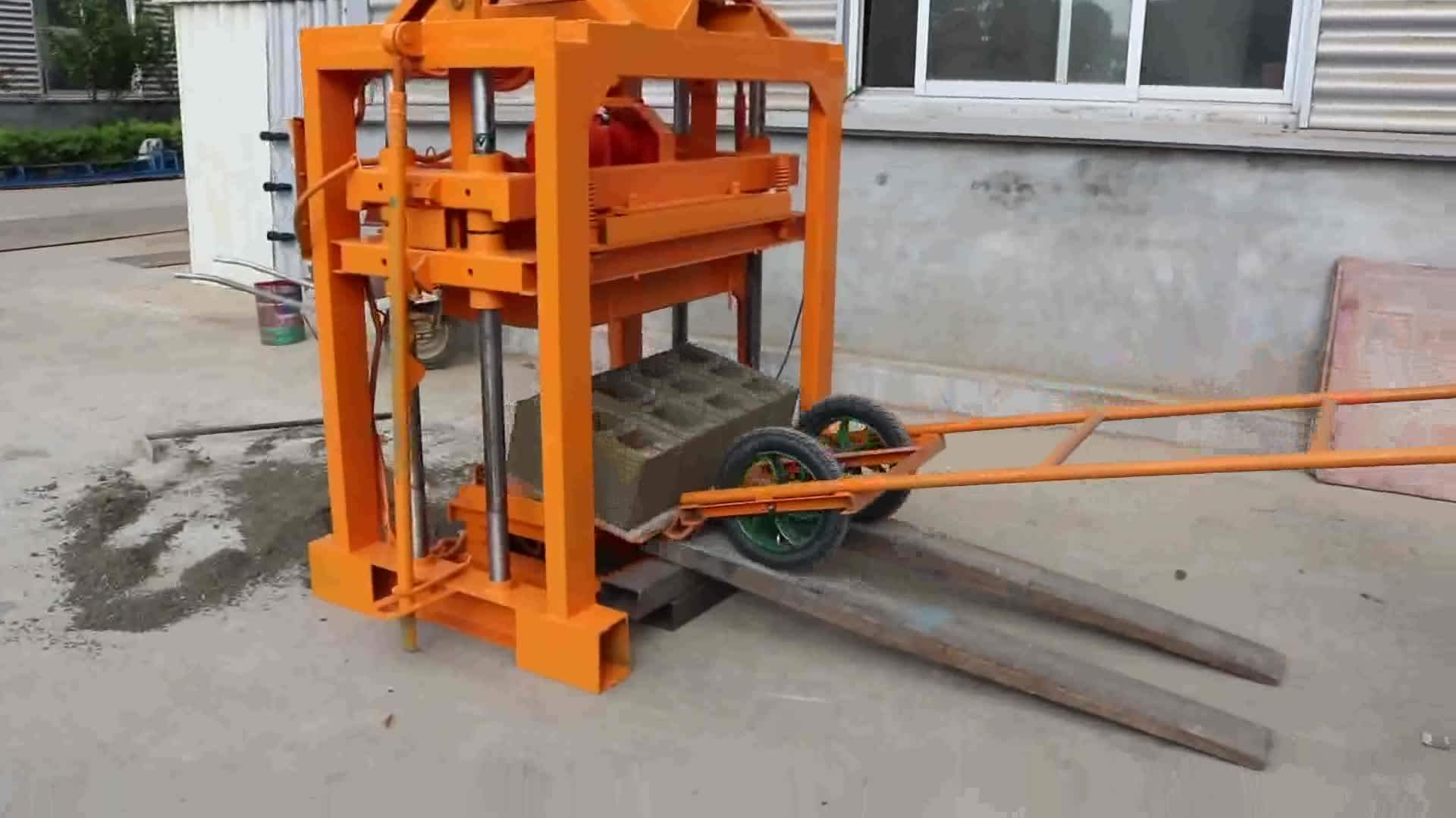 Manual Small Concrete Block Plant From China Qtj440 Concrete Hollow Block Machine High Quality
