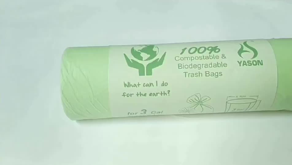 Plant Based Premium Bio Green Biodegradable Garbage Bags Compostable