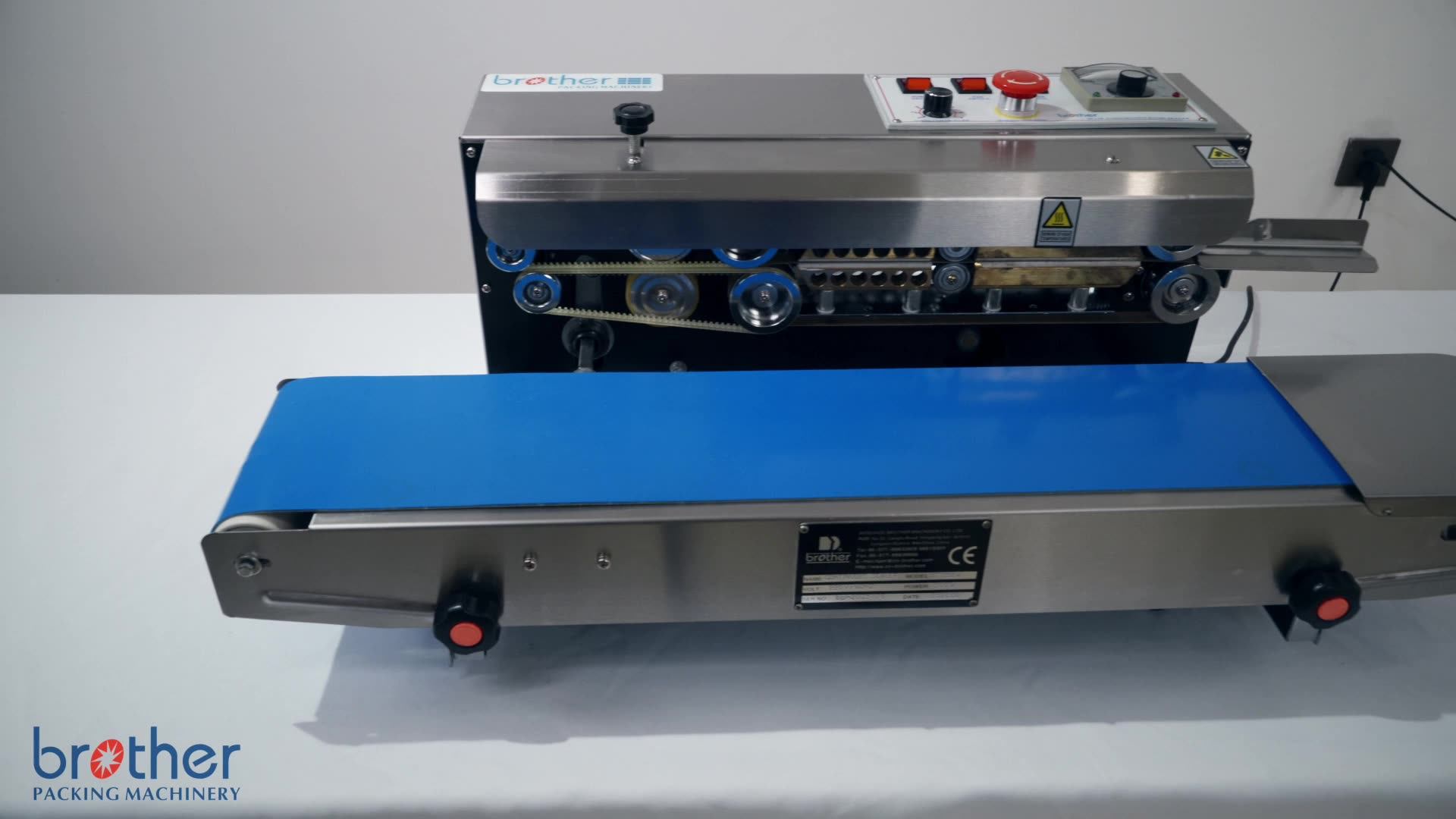 Bropack Sf150w Continous Band Sealer,Continuous Bag Sealing Machine Band Sealer,Automatic