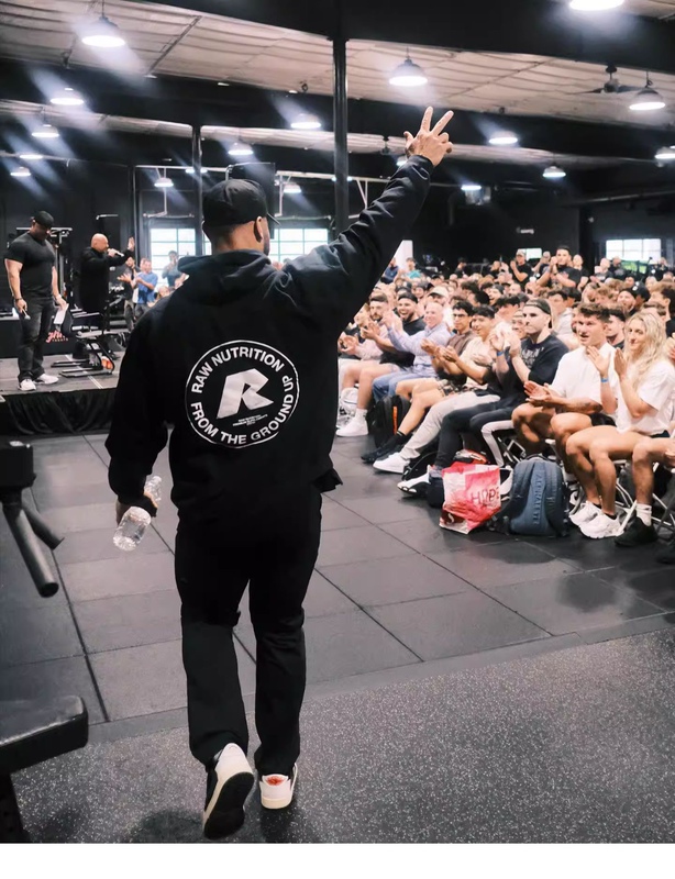 Chris Raw Fitness Sweatshirt Sports Bodybuilding Loose Terry Pullover Jacket Top European and American Sizes