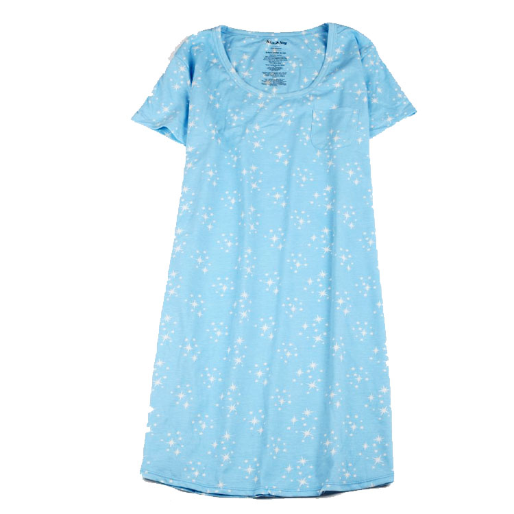 2 cái nữ mùa hè phần mỏng đan cotton ngắn tay nightdress đồ ngủ cotton cộng với phân bón XL thai sản ăn mặc quần áo nhà