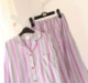 Bộ đồ ngủ cotton mùa xuân và mùa thu cotton nữ chất liệu cotton dài tay đôi bộ đồ ngủ dễ thương dịch vụ nhà # 11 đồ bộ ống suông